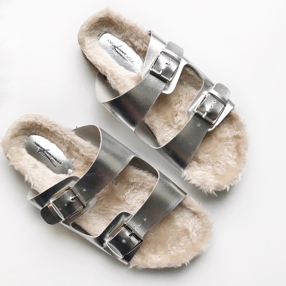 aeo double buckle sandal